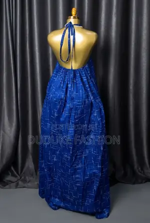 Backless Ankara Gown