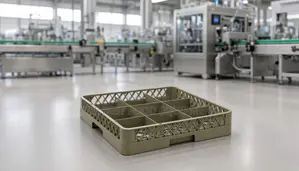 9 Compartment Glass Rack