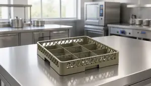 9 Compartment Glass Rack