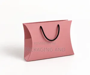 A3 Plain Pillow Paper Bag With Rope Handle for Thrift & Online Vendors