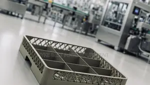 9 Compartment Glass Rack