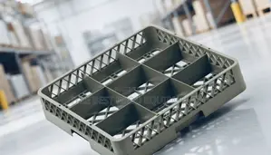 9 Compartment Glass Rack
