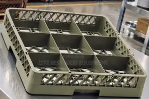 9 Compartment Glass Rack