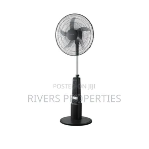 Standing Rechargeable Fan 18 Inch Black