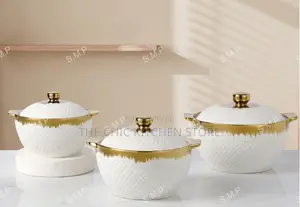 3in1 SMP Ceramic Soup Pot & Dish Set, Serving Plate.