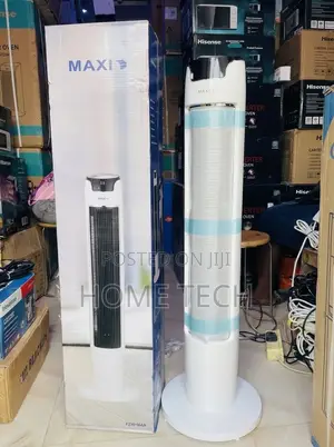 Maxi 45" Silent Oscillating Inverter Friendly Tower Fan With Remote