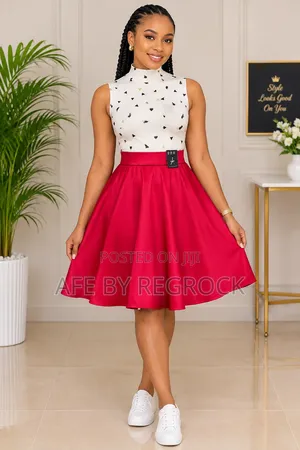 Red Skater Skirt (14&16)