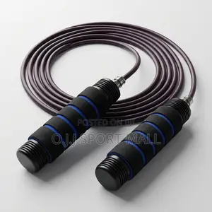 Bodyfit Heavy Duty Skipping Rope – Adjustable Length Fitness Jump Rope