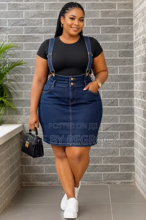 Pinafore Jean Skirt