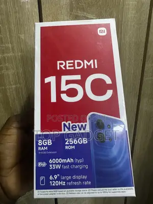 New Xiaomi Redmi 15C 4G 256 GB Black