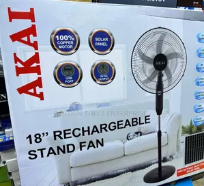 AKAI 18 Inches Rechargeable Solar Fan