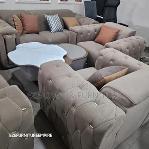 12seaters Luxury Suede Dining Set