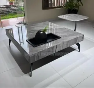 Contemporary 2 in 1 Marble Center Table