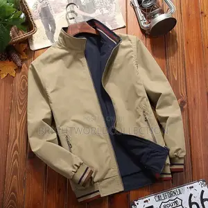 Double-Sided Jacket Men's Spring & Fall New Men's Reversible Stand-Up