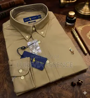 Men's Khaki Long Sleeve Shirt