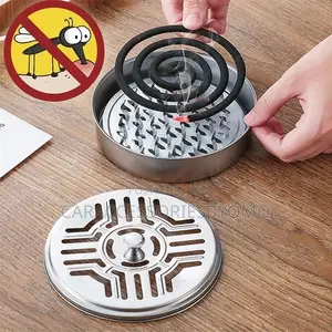 Stainless Steel Mosquito Coil Holder Repellent Incense Plate