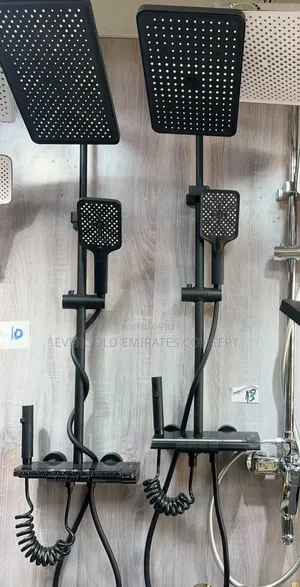 Gray Luxury Piano Shower Mixer Set