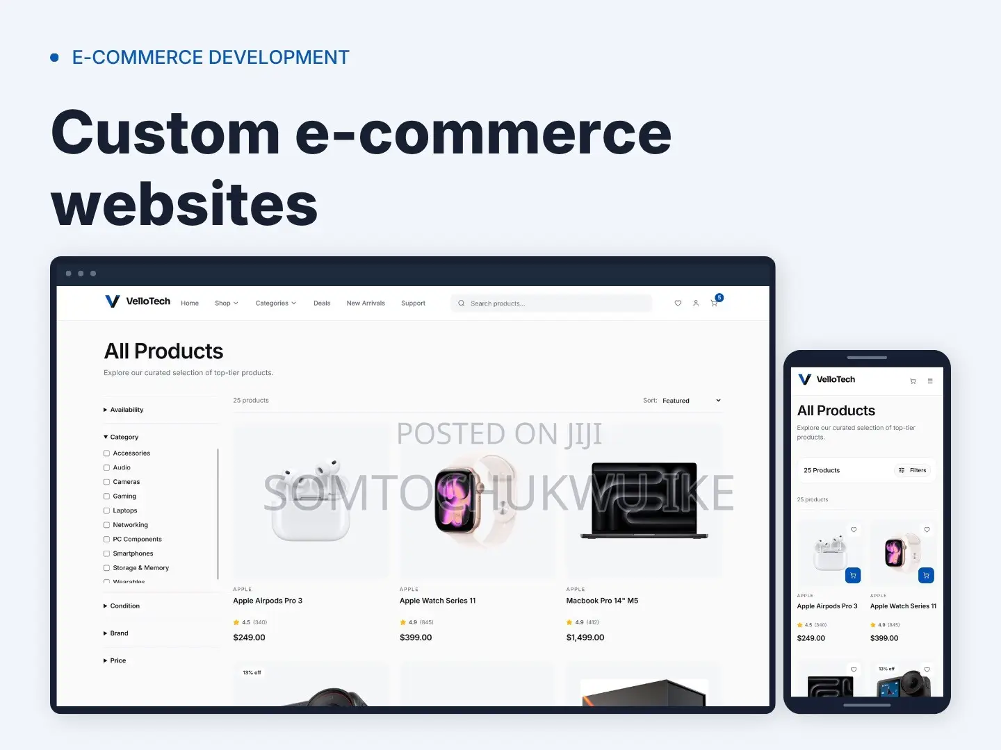 Custom E-Commerce Website Development
