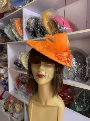 Orange Fascinator