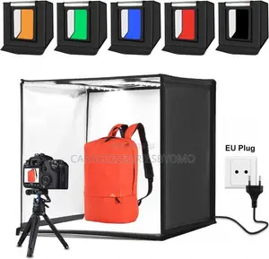Puluz 60cm Photo Studio Box Photo Light Box + 6 Backgrounds