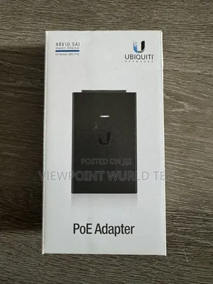 Ubiquiti PoE Adapter 48V, 0.5A Power-Over-Ethernet Injector