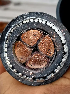 95mmx4core Copper Armoured Cable