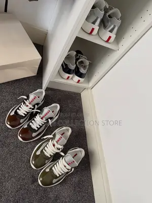 New Prada America’s Cup Rosewood/Ebony Brown Sneakers