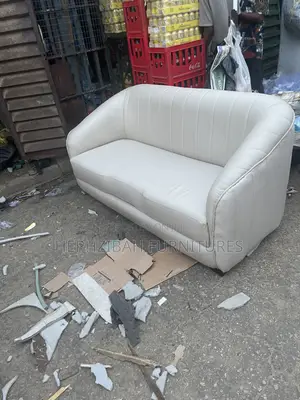 Double Seater Cream Sofa
