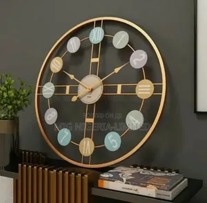 Designer Metallic Roman Numeric Circle Wall Clock (30 X 30 Inches)
