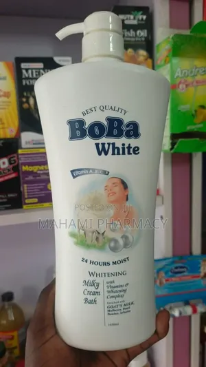 Boba White Whitening Milky Cream Bath With Goat's Milk – 1030ml