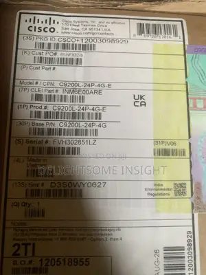 Cisco Catalyst C9200l-24p-4g-E 24 Port PoE+ 4x10G SFP+