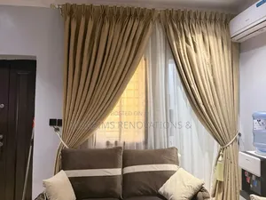 Premium Gold Turkish Curtains Per Yard 5,000