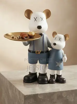 Luxury Teddy Bear Family Decorative Ornament