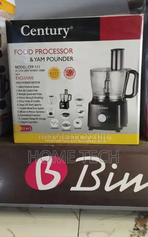 Century 11-in-1 10 Liter Food Processor and Yam Pounder 1000W