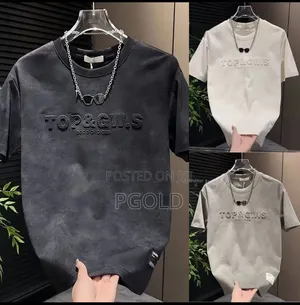 Unisex Cotton T-Shirt - Thick Quality - Fast Delivery in Lagos