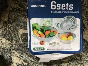 6 Sets Stainless Steel 18/10 Basket
