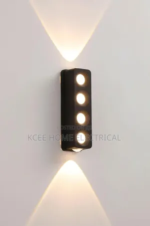 Black Square Aluminium LED Up & Down Outdoor Wall Light – Waterproof
