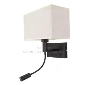 Modern Fabric Bedside Wall Lamp