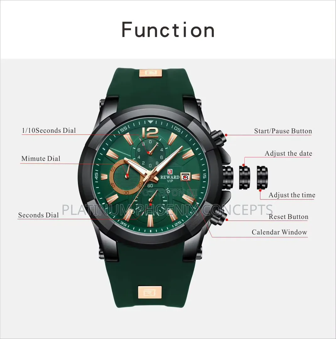 Reward Rubber Silicone Strap Watch