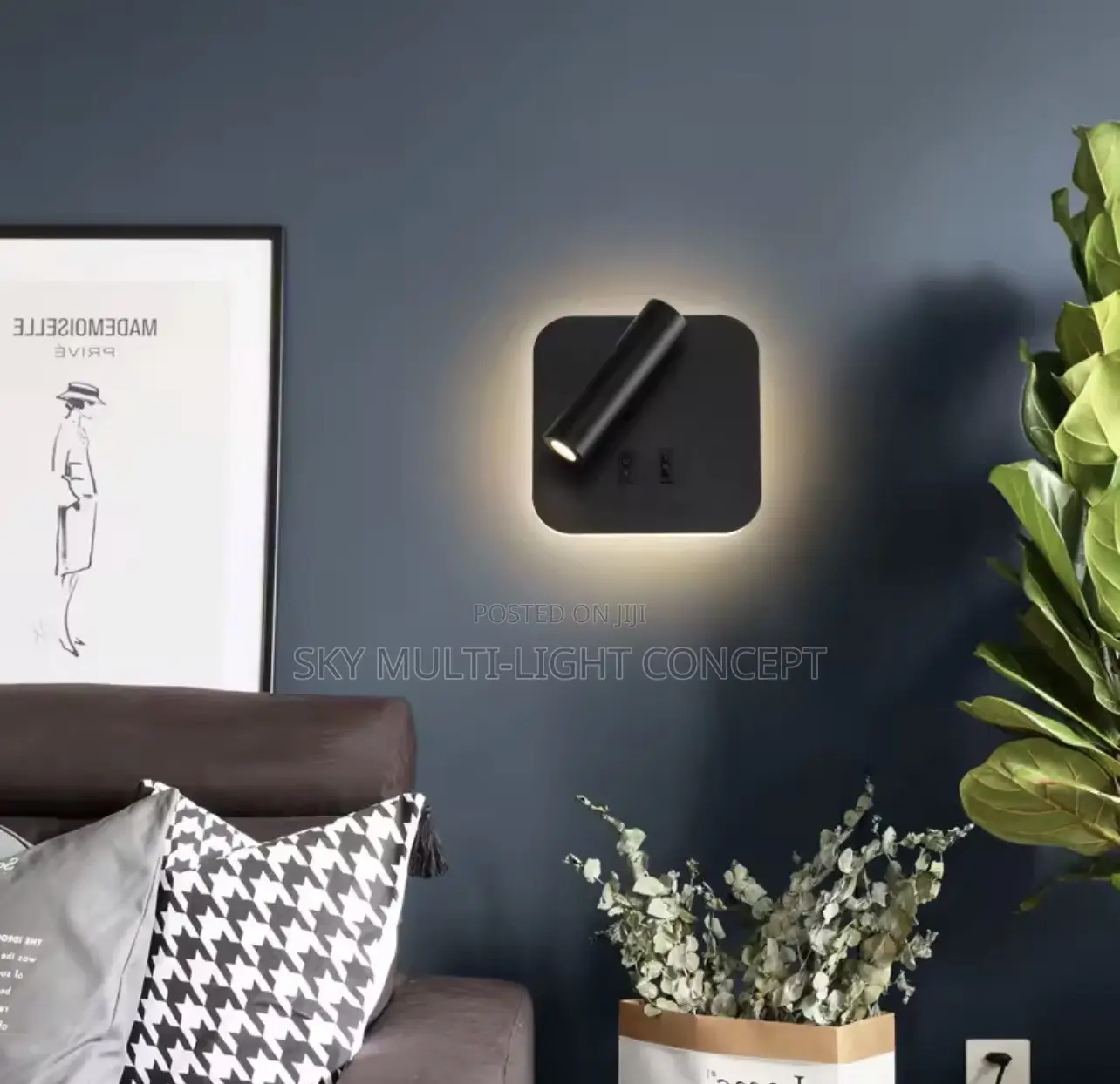 Bedroom Bedside Reading Light With USB