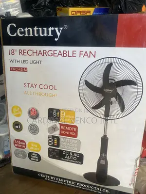 Century Rechargeable Standing Fan 18inch