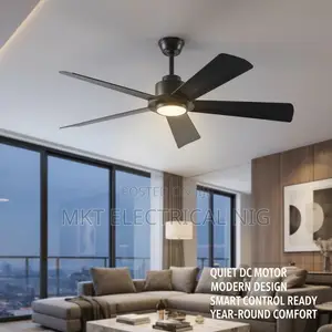 44” & 52” 5-Blade Ceiling Fan With Light