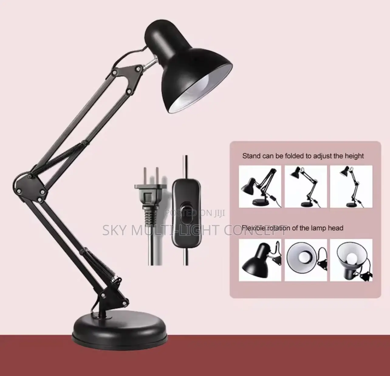 Folding Reading Desk Lamp