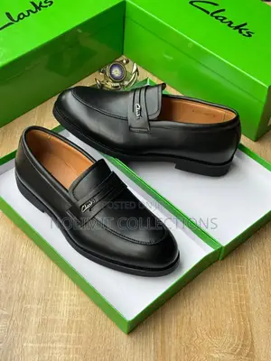 Men's Plain Leather Penny Loafers From Clarks