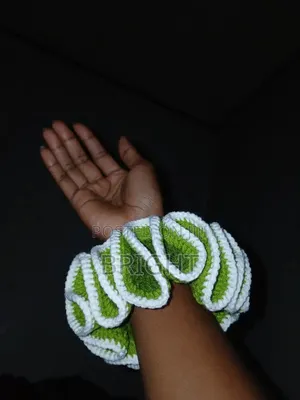 Handmade Crochet Scrunchies Hair Accessories for Ladi