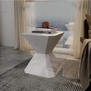 White Marble Side Table