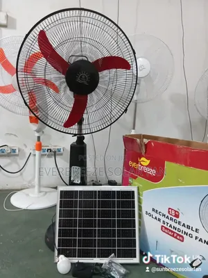 Rechargeable Solar Fan