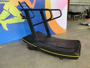 Curved Commercial Manual Treadmill