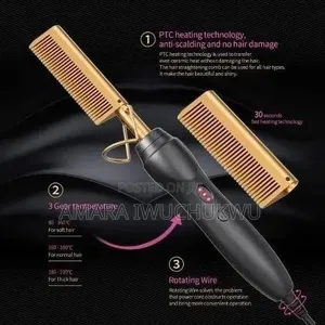 God Ceramic Professional High Heat Hair Hot Comb