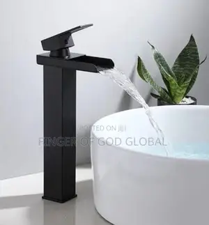 Black Waterfall Mixer Tap
